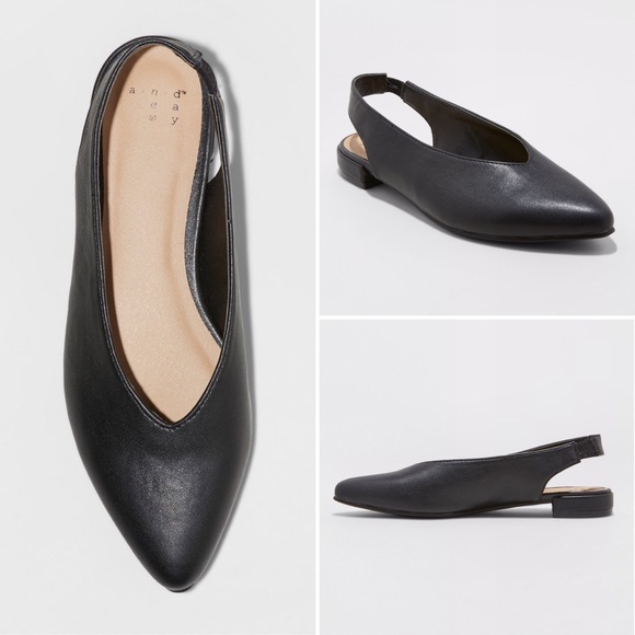 a new day Shoes - A New Day Choked Back Sling Back Ballet Thrift NWT